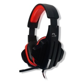 Headset Gamer Multilaser P2 Preto e Vermelho - PH120