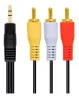 Cabo P2 4c Para 3 Rca 1.8 Metros