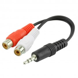 Cabo P2 ST x 2 RCA Femea 15 cm