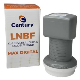 LNBF Banda Ku Universal Duplo Max Digital Mod K5Gd Century