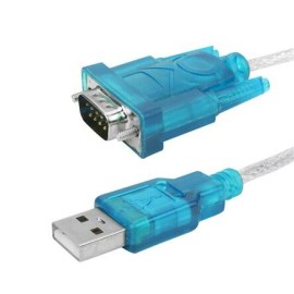 Cabo Serial USB A Macho + Db9 - Cristal 1,5 metros Chipsce - 018-0062