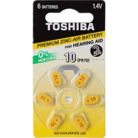 Pilha Auditiva PR70 10 Toshiba