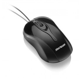 Mouse com Fio Multilaser Usb Colors Preto - Mo141