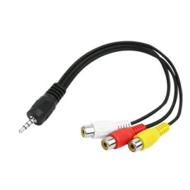 Cabo P3 Estereo Para + 3 Rca Femea - 16Cm - 3 Ps