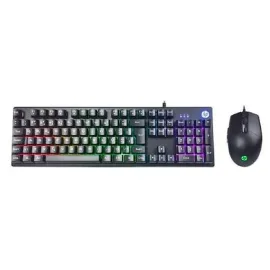 Kit Teclado e Mouse Usb Gamer, Preto - Km300f