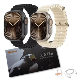 Microwear Smartwatch Ultra 4 Pro 49mm Tela Amoled 1GB Ram Caixa Tit�nio Gold