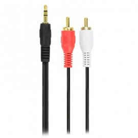 Cabo P2 Estereo 2 RCA Macho - Fish Gold - 1.4M