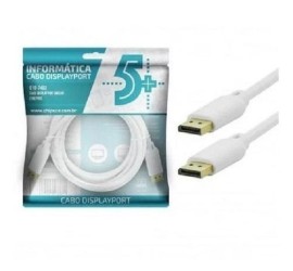 Cabo displayport + displayport 1.2 branco 2m - 018-7493