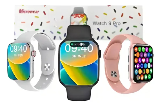 Smartwatch Microwear W29 Pro Series 9 47mm Tela HD GPS Bluetooth