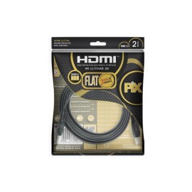 Cabo HDMI Pix Flat Gold - 2.0 4K HDR 19P 2M - 018-5022