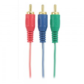 Cabo Rca Cristal - 3 3 Rca - 2m - Video Componente 018-3505