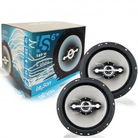  Par Alto Falante 6 Polegadas Quadriaxial Leson Ls6 140W Auto