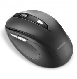 Mouse Confort Sem Fio 2.4Ghz 6 Botes 1600dpi Emborrachado Preto Usb - MO237