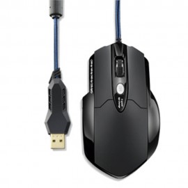 Mouse Gamer Warrior 3200DPI 6 Botes Laser Preto - MO191