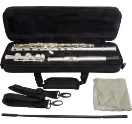 Flauta Transversal C HFL-5237S Harmonics - Prateada 