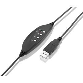 Fone de Ouvido Multilaser com Microfone USB Preto P2 - PH043