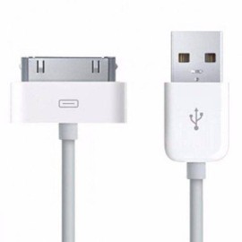 Cabo USB 2.0 p/ Celular iPhone 4 Branco 
