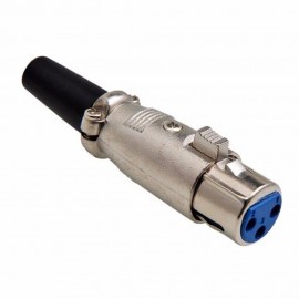 Plug Canon Xlr Fmea Metal C/ Seguro