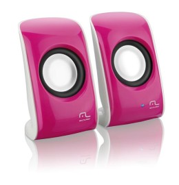 Caixa De Som Mini 7w Rms 2.0 Rosa Multilaser - Sp132