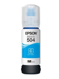Refil de Tinta Epson T504 Ciano