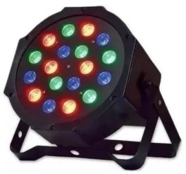 Canho Refletor 18 Leds Rgb Luz Iluminacao 