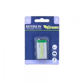  Bateria 9v 6f22 Mangans Heavy Duty - Green - 013-9622