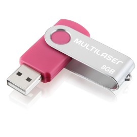 Pen Drive Multilaser Twist 8GB  Rosa - PD687