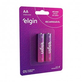 Pilha Recarregvel AA 2700 Mah - Elgin