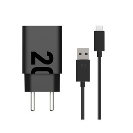 Carregador Turbo Power 20W Motorola - cabo USB-C