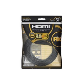 Cabo HDMI Pix  Flat Gold - 2.0 4K HDR 19P 5M