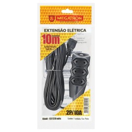 Extenso Cabo Pl 2x0,75 10 Metros Preta 104