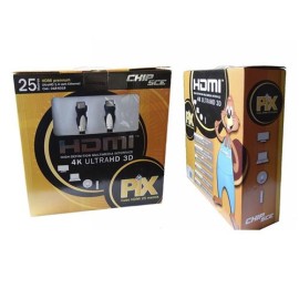 Cabo HDMI 25M 1.4 4K 3D - Chip Sce