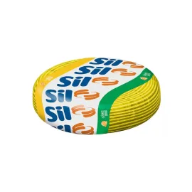 Cabo Flex�vel 2,5mm� Amarelo 750V Sil Rolo 100 Metros 
