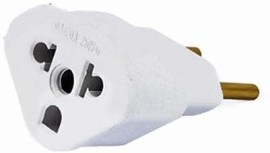  Adaptador Tomada Universal 2P 10A Ya196Sa Branco  Mecatool 