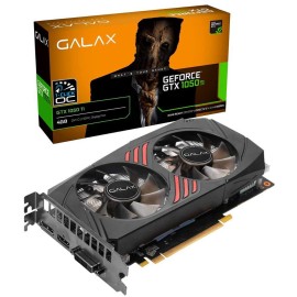 Placa De Vdeo Galax NVIDIA GeForce GTX 1050 TI 1-Click OC, 4GB, DDR5, Preto