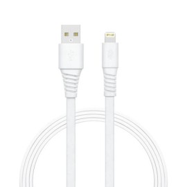 Cabo Iphone I2GO MFi 3m  Flexvel - Branco Com Cinza 