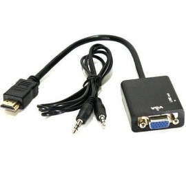 Conversor HDMI Macho para VGA Fmea + udio - 15cm