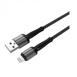 Cabo USB x Lightning para iPhone C3Tech, 1 metro, Cinza Escuro - CB-L150GY