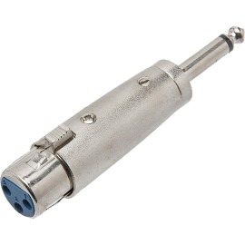 Adaptador P10 Mono x XLR Cannon Fmea Metal ADAP0028 Prata Storm