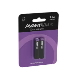 Pilha Avant Use Recarregvel Palito AAA 2x1