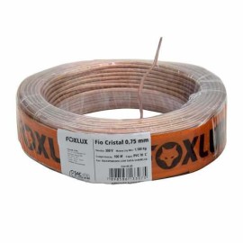 Fio Cristal Para Som 2X18 0,75mm c/100mt - Foxlux