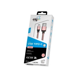 Cabo ELG USB Tipo-C em Inox