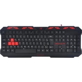 Teclado Gamer Fortrek Spider GK706 USB ABNT2 Preto/Vermelho