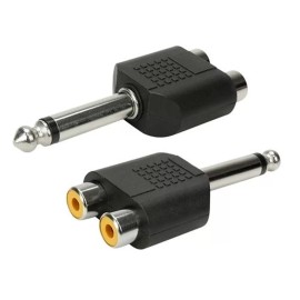 Adaptador P10 Plstico - Mono Para 2 - Jack RCA