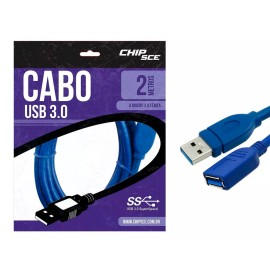 Cabo Usb macho + Usb Fmea 3.1 2M -Azul