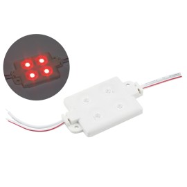  Mdulo Com 4 LEDs IP65 5050 55*33 - 12V - Vermelho