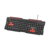 Teclado Gamer C3tech Kg-10v2bk Multim�dia Usb Abnt2 - Preto/vermelho