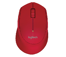 Mouse Logitech M280 Sem Fio - Vermelho