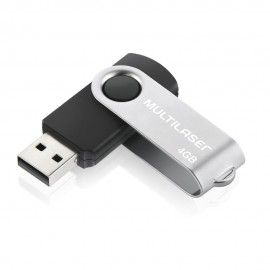 Pendrive Twist Preto 4gb - Pd586