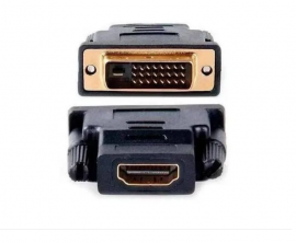  Adaptador Dvi Macho 24+1 X Hdmi Femea Le5509 Importado 